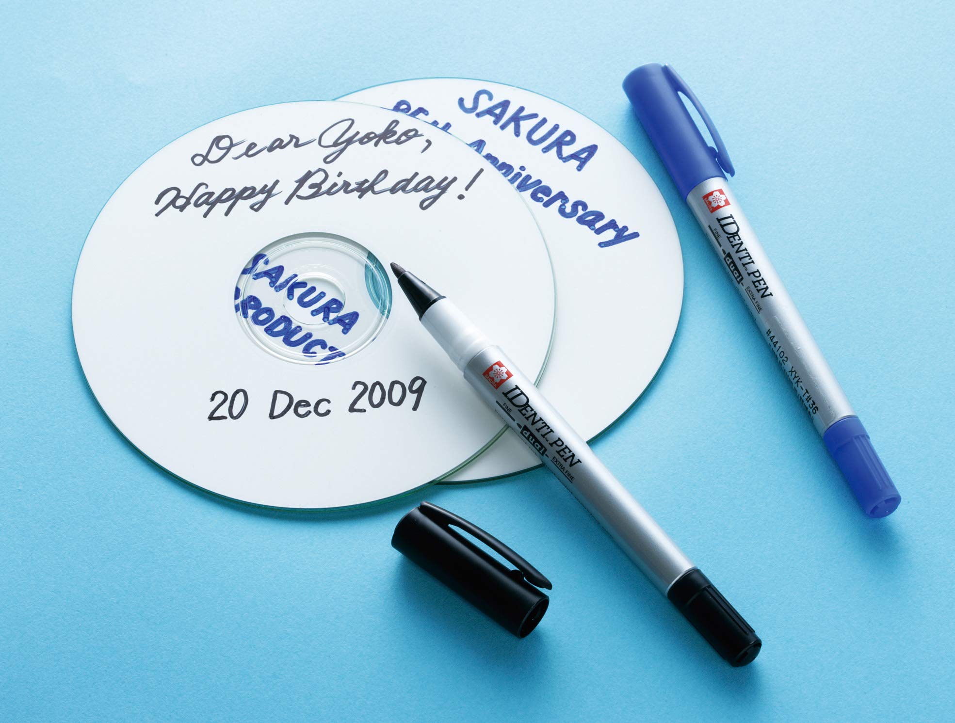 Bút lông dầu 2 đầu đánh dấu đa chất liệu Sakura Identi Pen Dual Point - Ngòi 0.4mm / 1.0mm