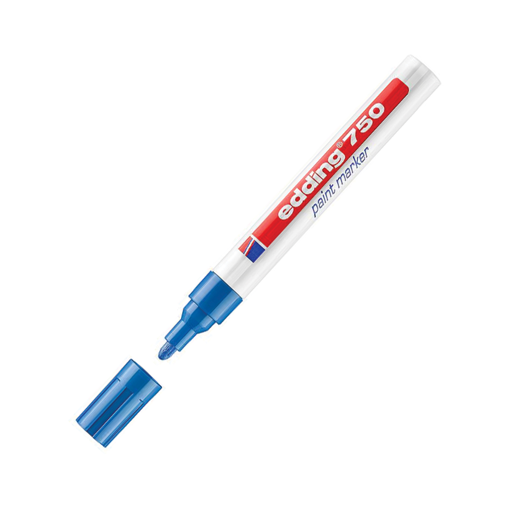 Bút sơn dầu vẽ đa chất liệu Edding 750 Paint Marker 2-4 mm - Xanh dương (Blue)