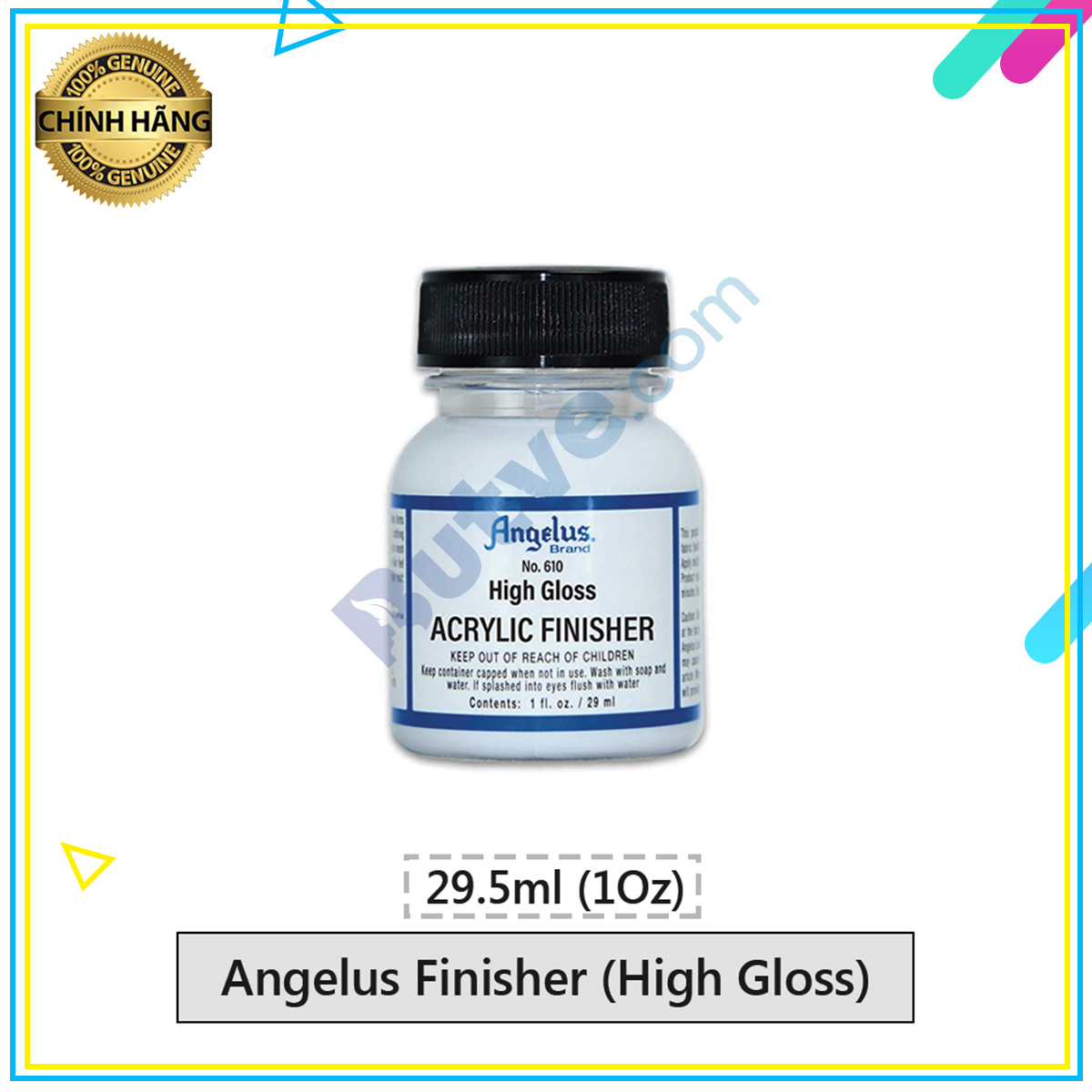Dung dịch tạo lớp phủ bảo vệ màu Angelus Finisher High Gloss (Bóng mạnh) – 29.5ml (1Oz)