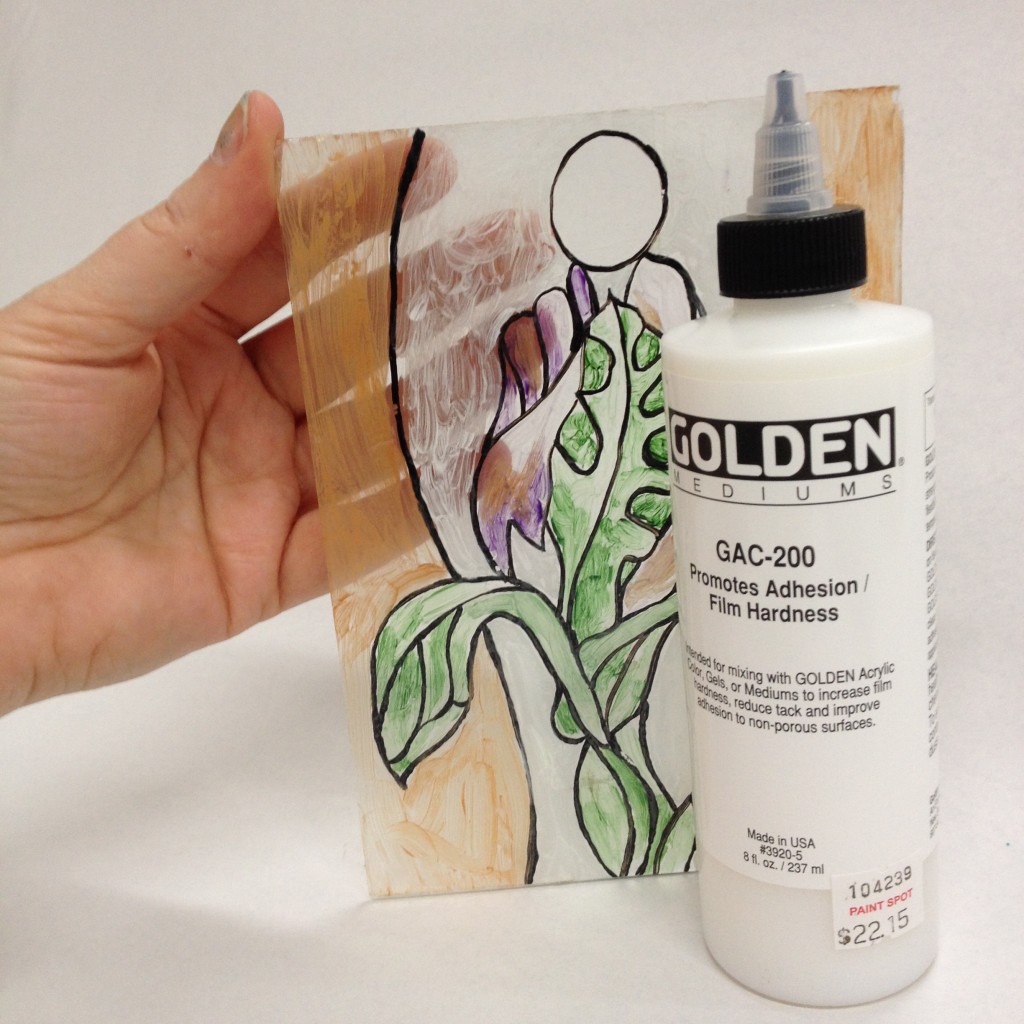 Dung môi Golden GAC 200 pha màu Acrylic vẽ lên bề mặt nhựa, cao su - 237ml (8Oz)