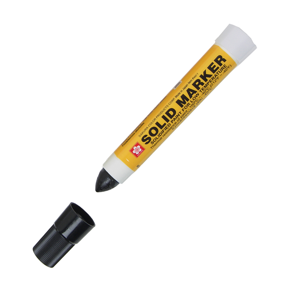 Bút sáp dầu chịu nhiệt độ thấp Sakura Solid Marker Low Temperature 12.0mm - Đen (Black) XSC-T#49