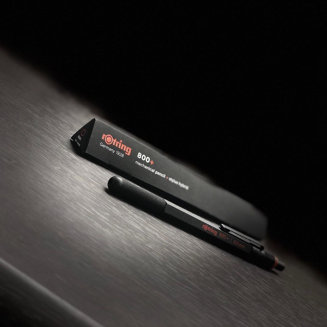Bút chì bấm cơ học cao cấp, có đầu cảm ứng Rotring 800+ Mechanical Pencil