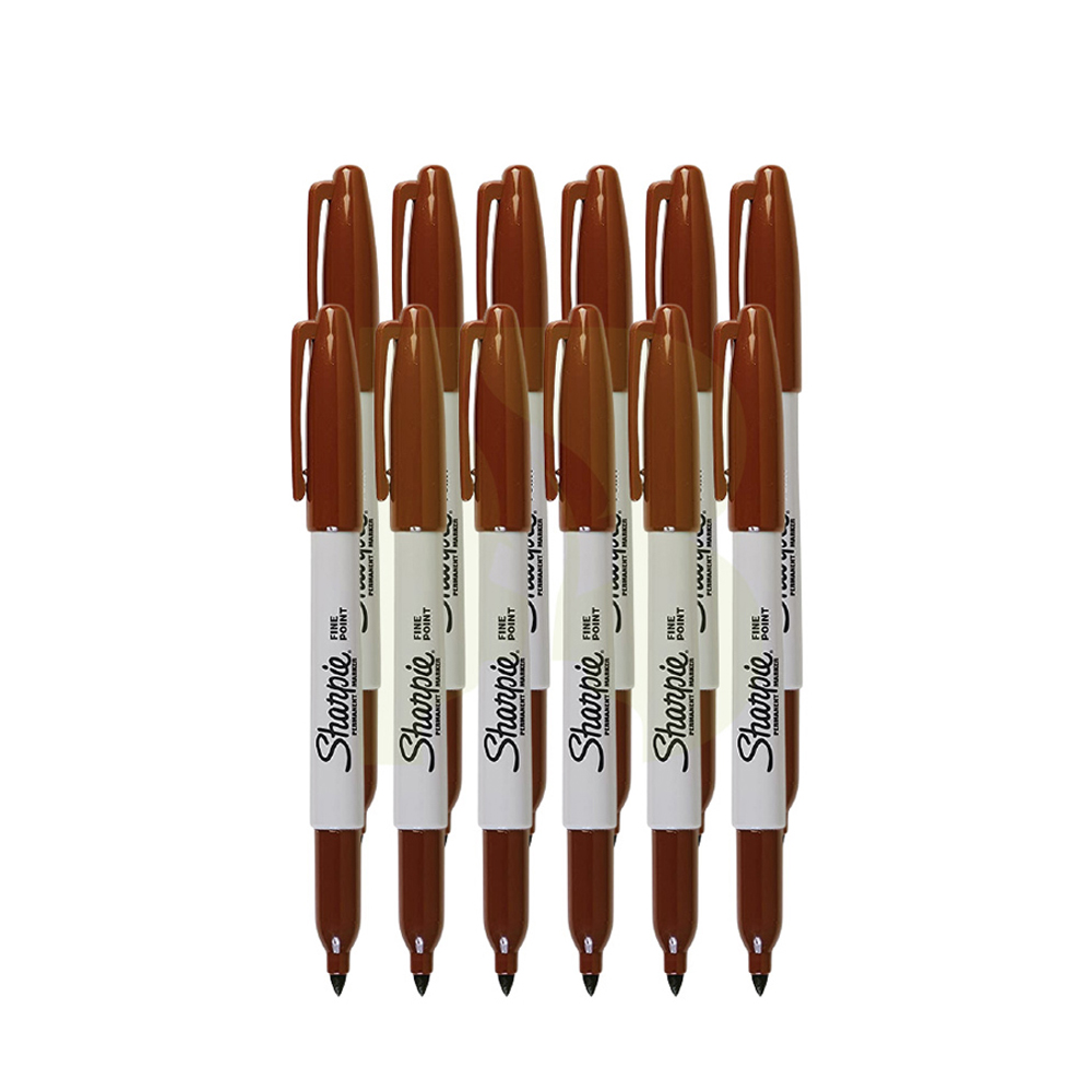 Bút lông dầu Sharpie Fine Point 0.9mm đánh dấu đa năng - Nâu (Brown)