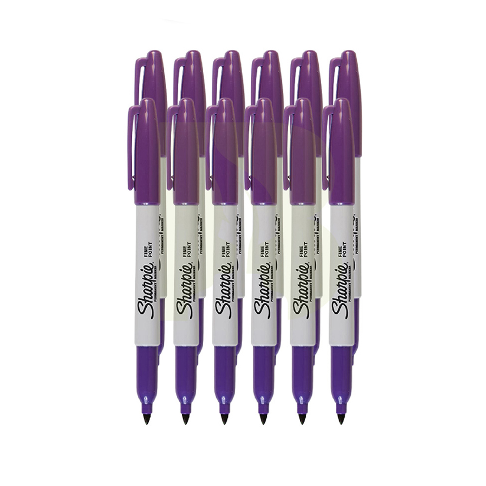 Bút lông dầu Sharpie Fine Point 0.9mm đánh dấu đa năng - Tím (Purple) 30008