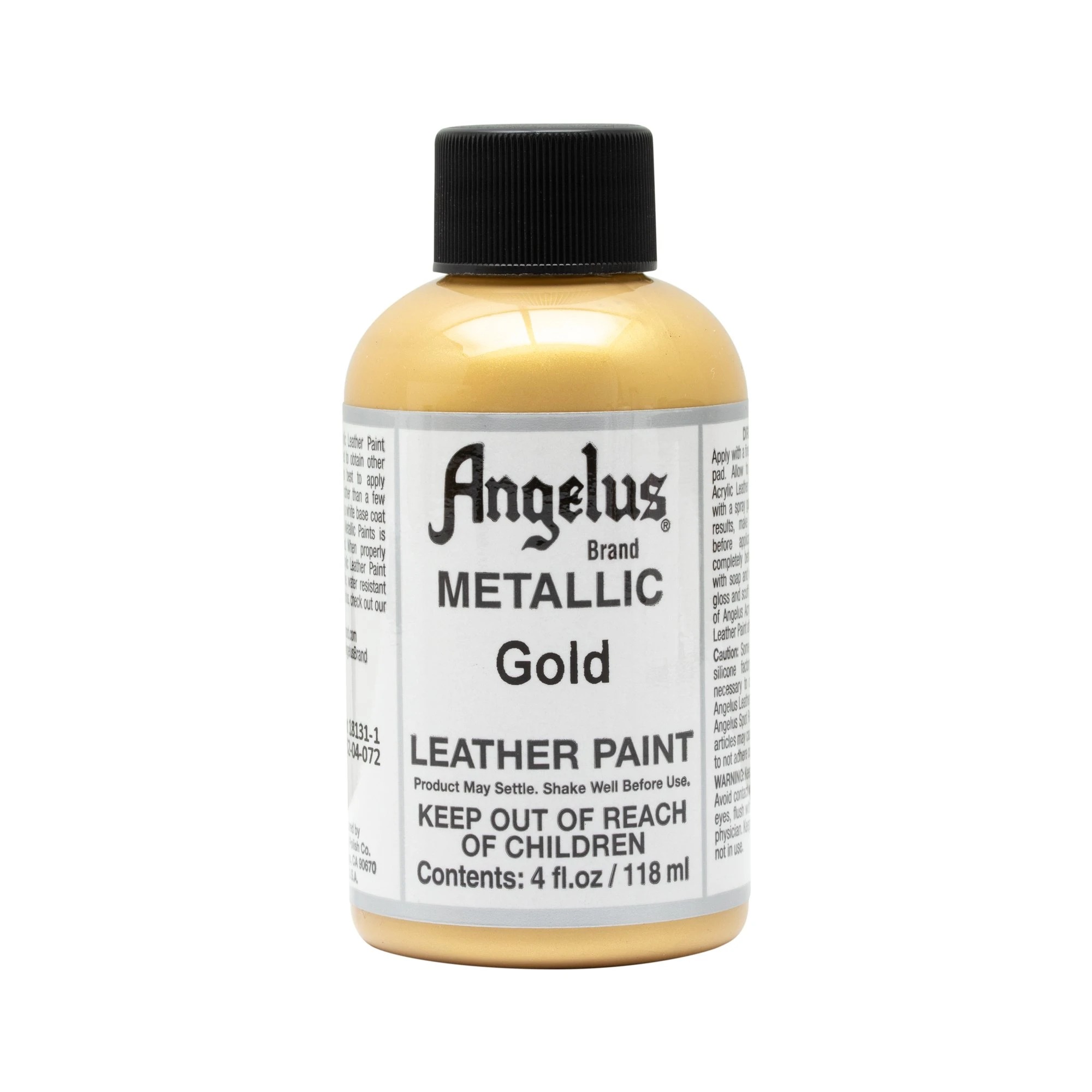 Màu acrylic ánh kim vẽ lên da, vải Angelus Leather Paint (Metallic) – 118ml (4Oz)