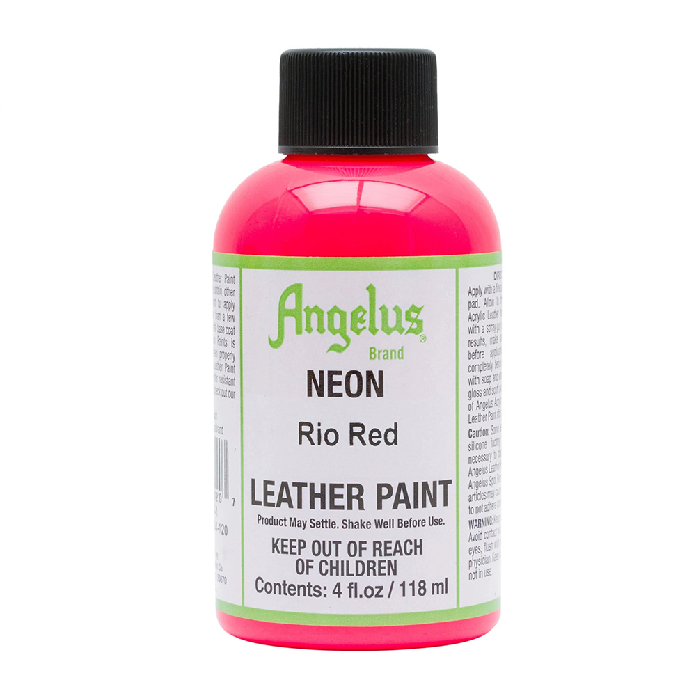 Màu acrylic vẽ lên da, vải Angelus Leather Paint (Neon) – 118ml (4Oz)