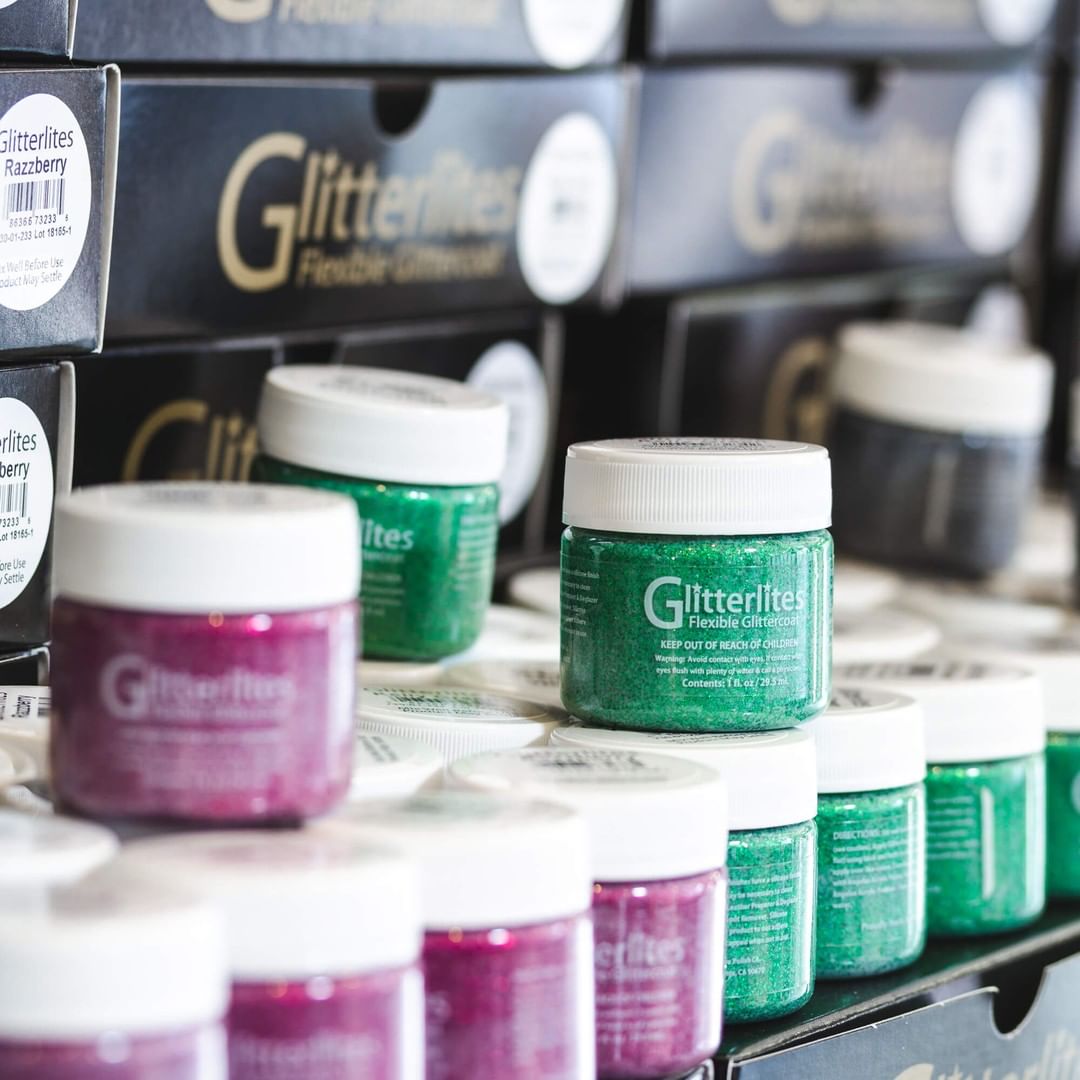 Màu acrylic vẽ lên da vải Angelus Leather Paint (Glitterlites) – 29.5ml (1Oz)