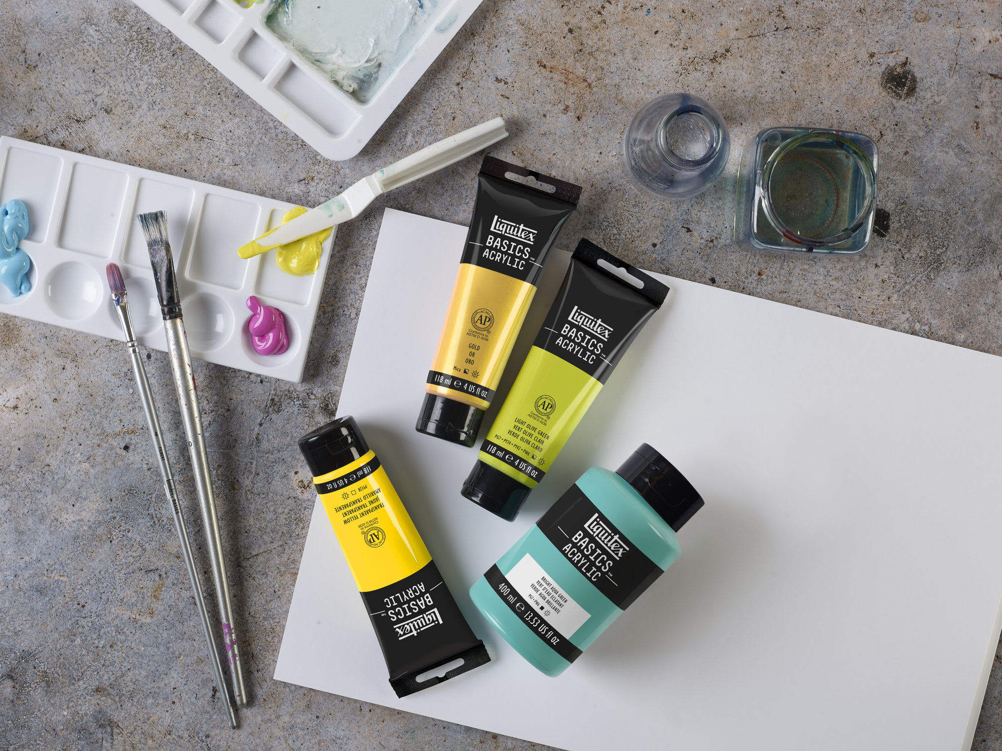 Màu acrylic phổ thông, vẽ đa chất liệu Liquitex Basic Acrylic 118ml (4Oz)