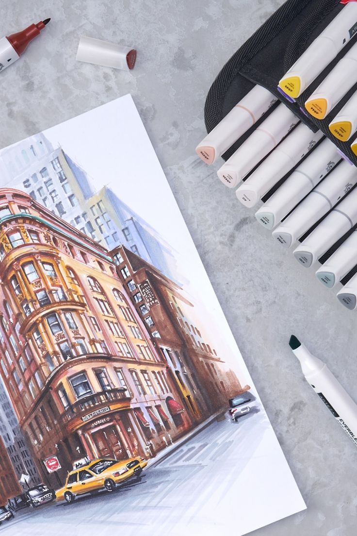 Bộ 144 bút marker 2 đầu vẽ phác thảo cao cấp EverBlend Art Markers