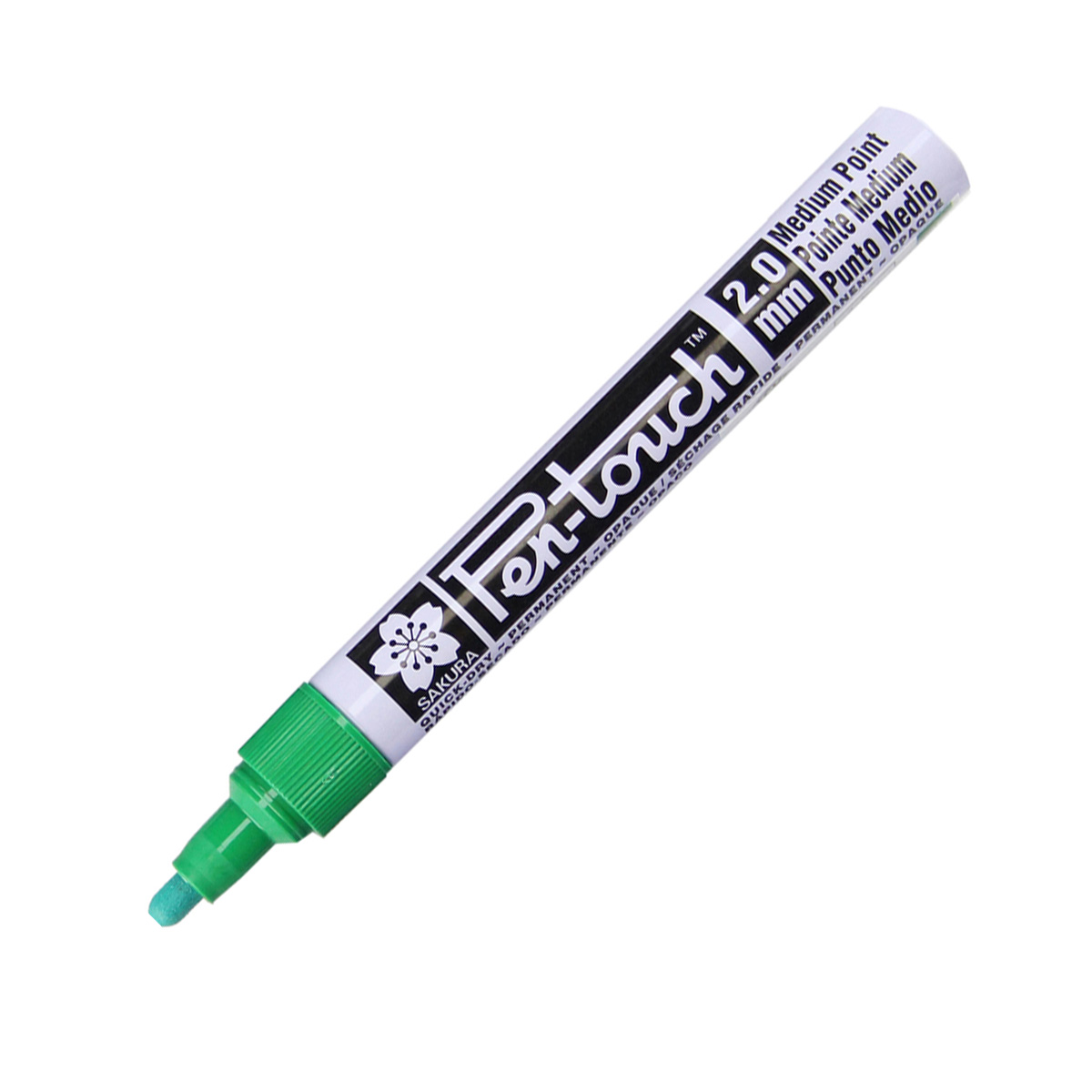 Bút sơn dầu Sakura Pentouch Medium Point 2.0mm đánh dấu đa năng - Xanh lá cây (Green) XPFKA#29