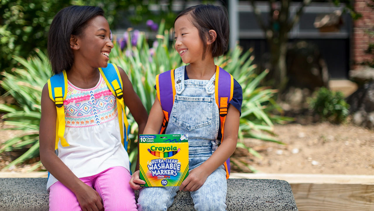 Bộ 24 bút sáp màu dễ dàng làm sạch Crayola Ultra - Clean Washable Crayons
