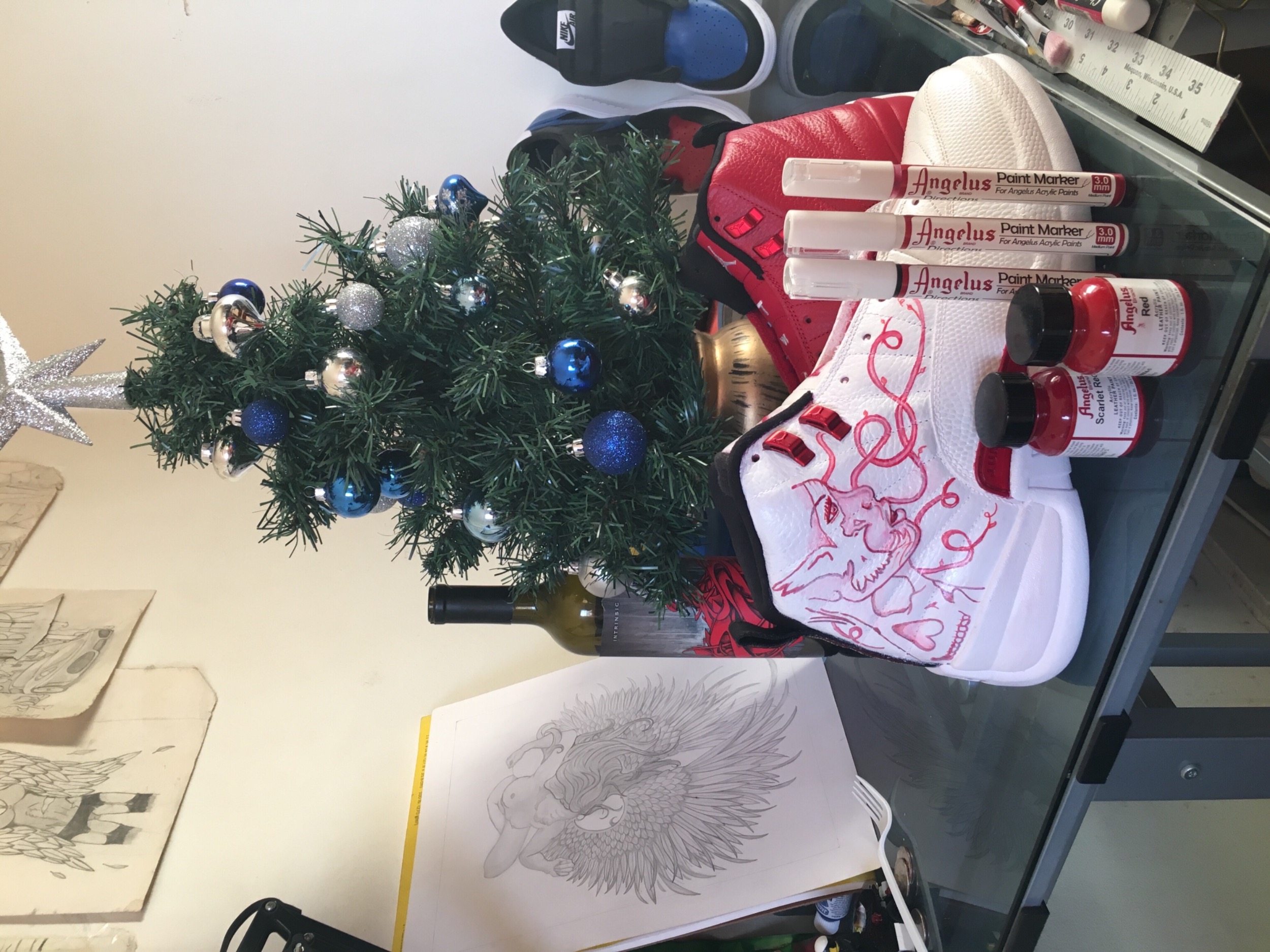 Bộ bút marker để vẽ màu acrylic Angelus Empty Paint Marker – 5mm