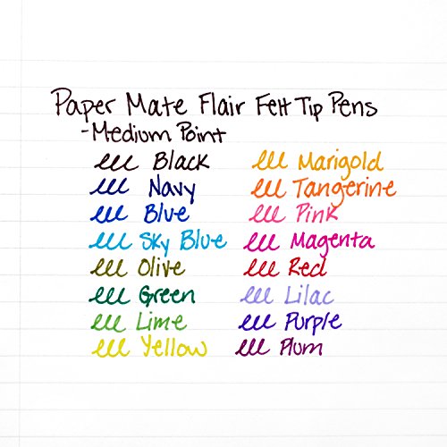 Bút lông màu mực gốc nước Paper Mate Flair Tip Medium Point - Ngòi 0.7mm (Cây lẻ)