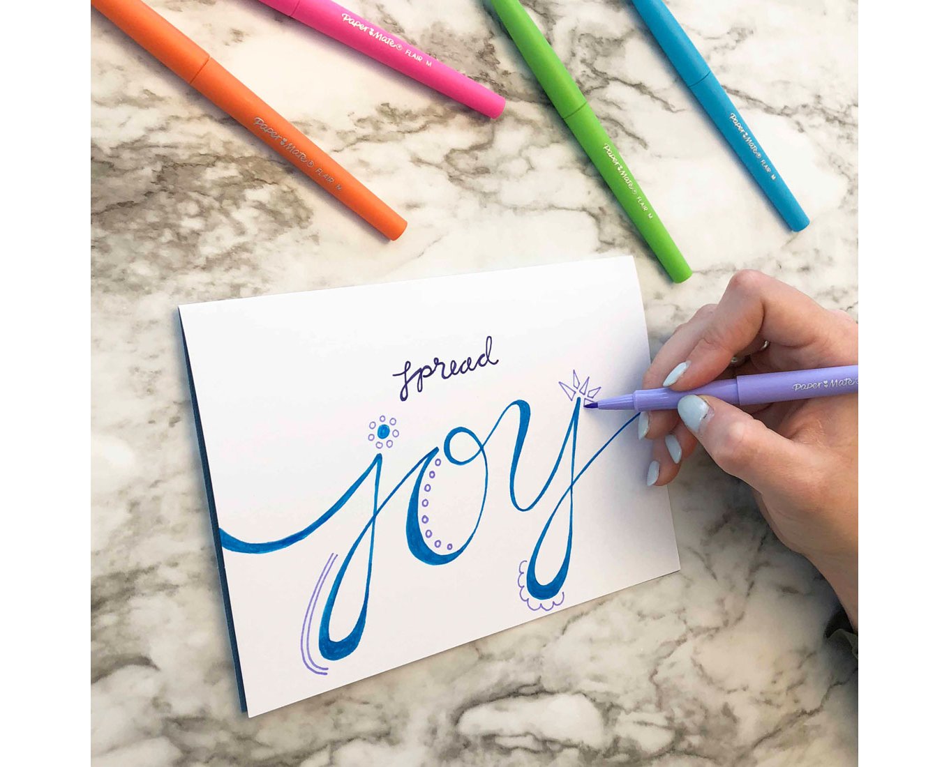 Bút lông màu mực gốc nước Paper Mate Flair Tip Medium Point - Ngòi 0.7mm (Cây lẻ)