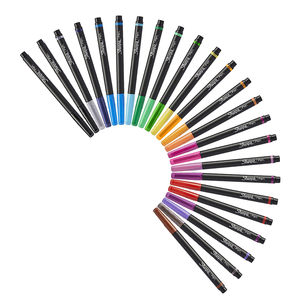 Vỉ 12 màu bút lông kim nắp đậy Sharpie Art Pen Fine