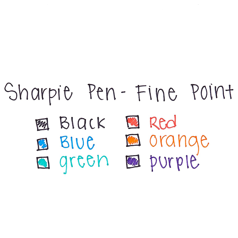 Vỉ 12 màu bút lông kim nắp đậy Sharpie Art Pen Fine