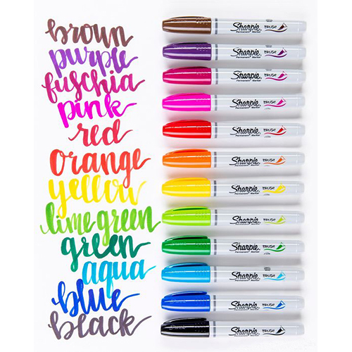 Bút lông dầu ngòi cọ vẽ đa chất liệu Sharpie Brush Tip 4.5mm (Cây lẻ)