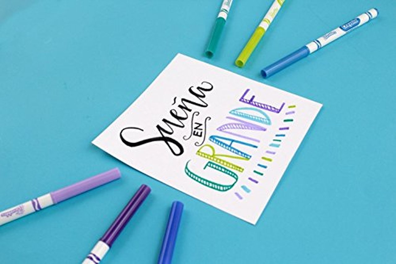 Bộ 100 cây bút lông màu 2 đầu, tẩy rửa được Crayola Super Tips Washable Markers