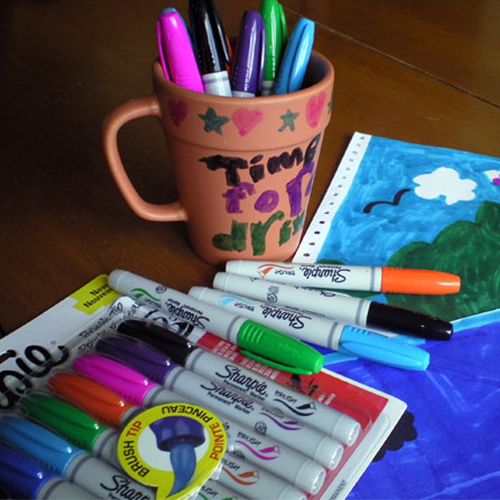 Bút lông dầu ngòi cọ vẽ đa chất liệu Sharpie Brush Tip 4.5mm (Cây lẻ)