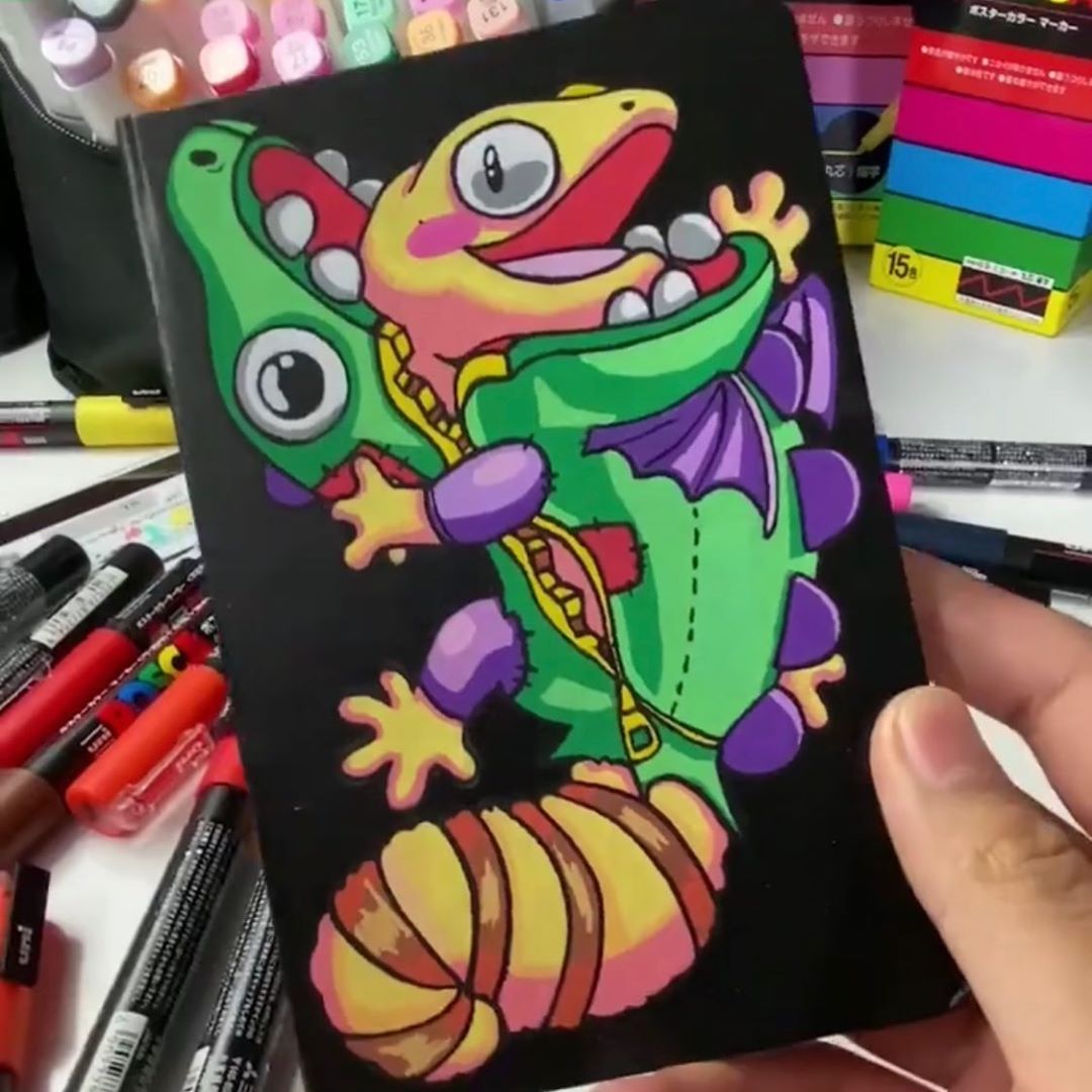 Bút sơn nước vẽ đa chất liệu Uni Posca PC-1M chính hãng ngòi 0.7mm (Cây lẻ)