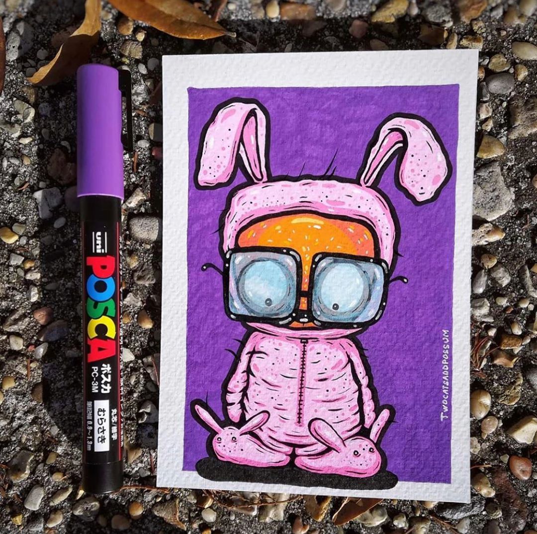 Bút sơn nước vẽ đa chất liệu Uni Posca PC-1M chính hãng ngòi 0.7mm (Cây lẻ)