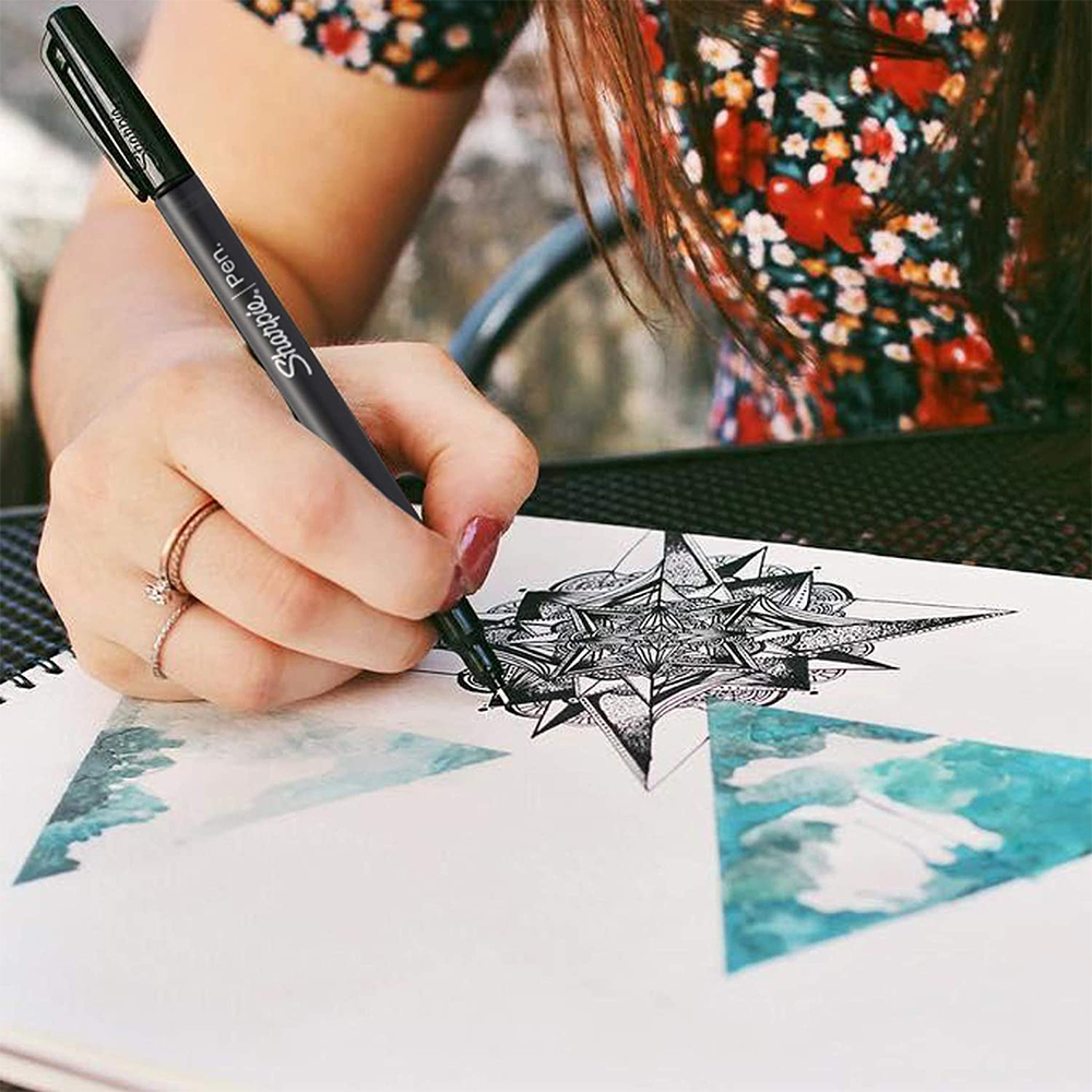 Vỉ 12 màu bút lông kim nắp đậy Sharpie Art Pen Fine
