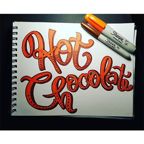 Vỉ 8 màu bút lông dầu ngòi vát vẽ trên mọi chất liệu Sharpie Chisel Tip