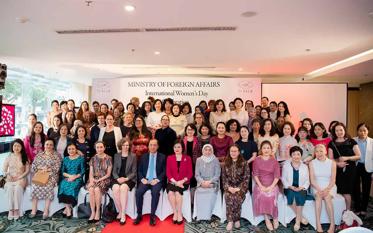Female diplomats affirm their role in promoting gender equality and empowering women