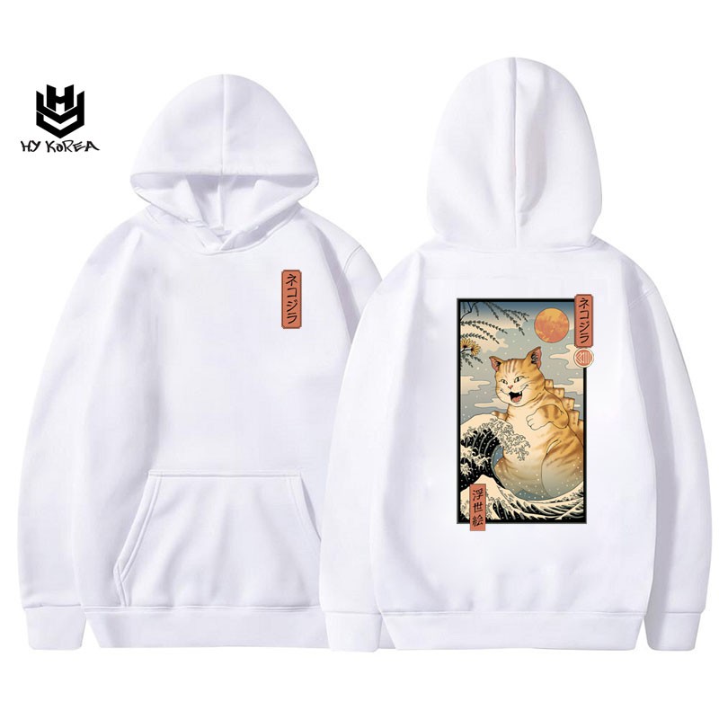 Áo Hoodie Hy Korea Nữ Nam Khoác Nỉ Form Rộng Kiểu Sweater Unisex In Hình  Mèo Khủng Long Dc79. | Haihaishop Xưởng Áo Thun Giá Sỉ