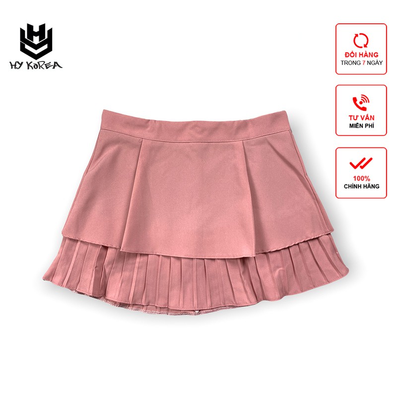 Chân Váy Xếp Ly HQJeans Tennis Skirt Chữ A Dáng Ngắn Thiết kế Xếp Ly Đ