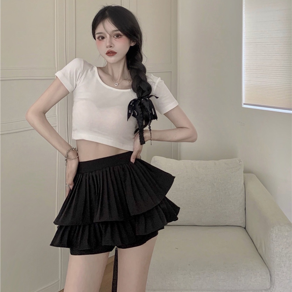 Mua Chân Váy Ngắn PINKSTORE29, Dáng Ngắn Xòe Lưng Cao 2 Tầng C049 - Yeep