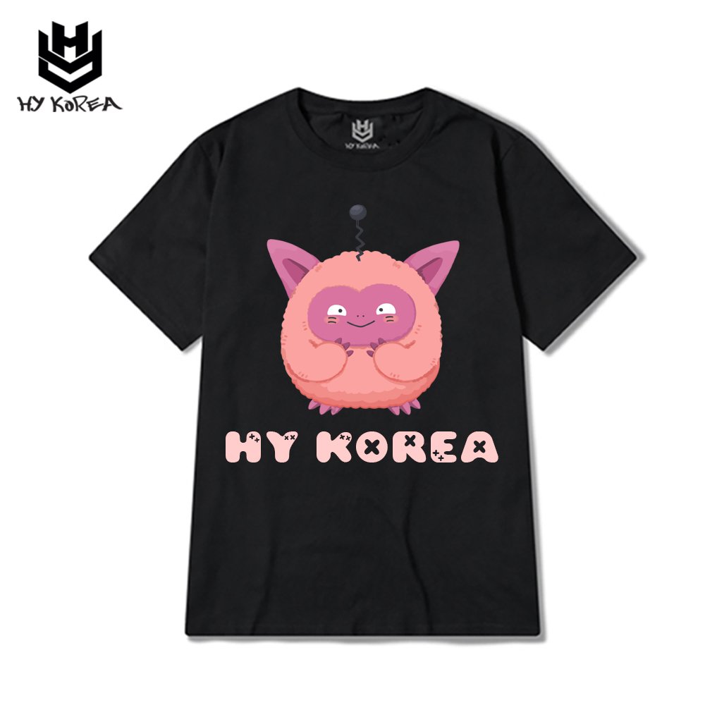 Áo Thun Tay Lỡ Cặp đôi HY Korea Form Rộng Cotton 100 In Hình Mèo ...