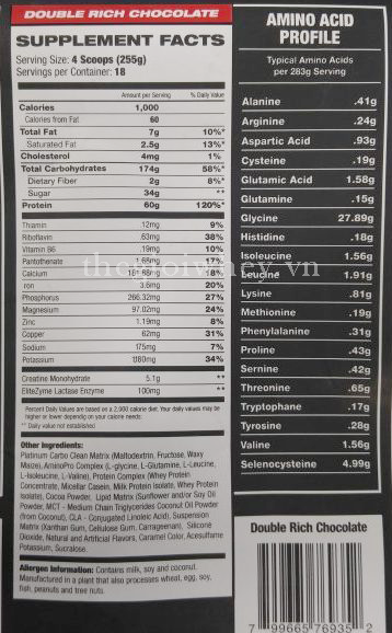 EliteLab Mass Muscle Gainer 10LBS