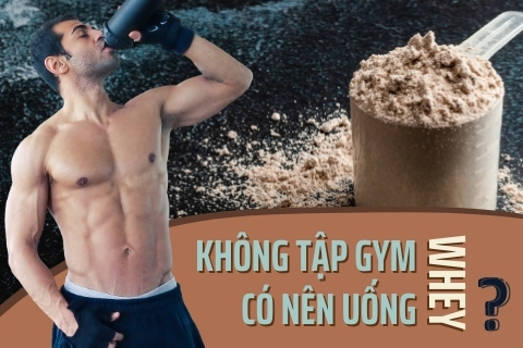 Không tập gym có nên uống Whey? Cách dùng Whey khi không tập