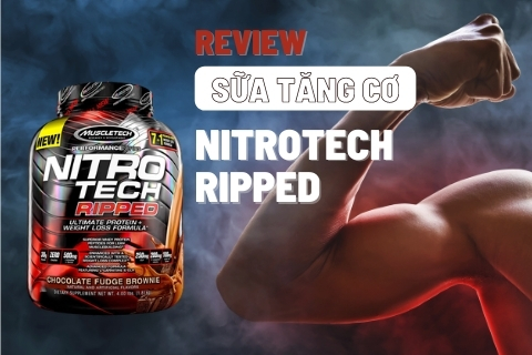 Review sữa tăng cơ Nitro Tech Ripped: Có nên sử dụng hay không?
