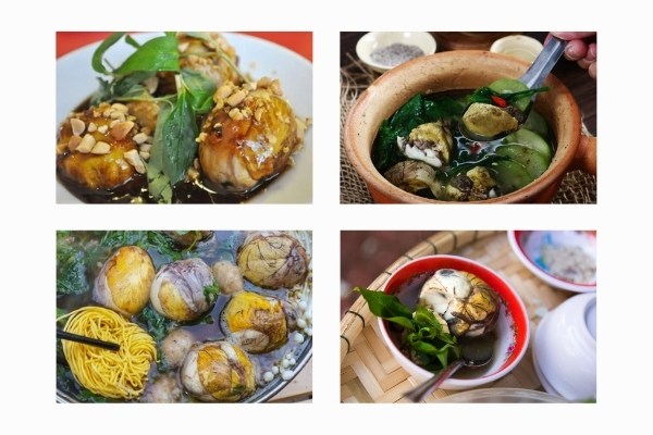 Trứng vịt lộn có thể chế biến thành nhiều dạng giúp tăng cân hiệu quả