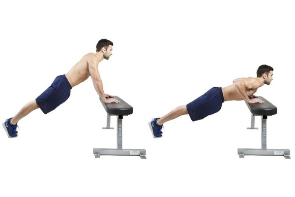 Incline push up