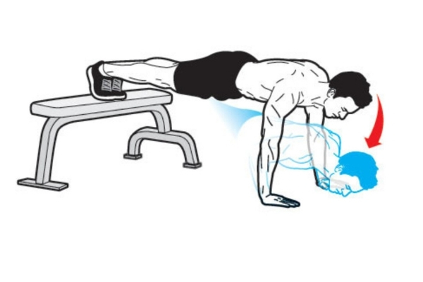 Incline push up