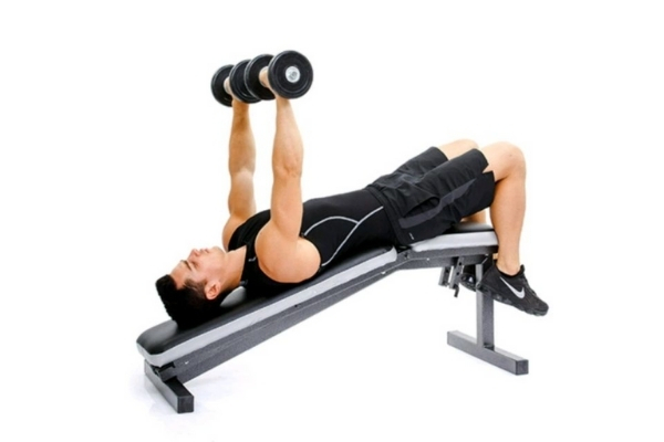 Decline chest press
