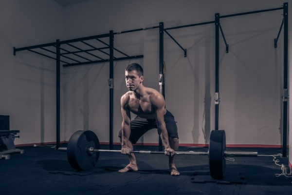 Barbell deadlift