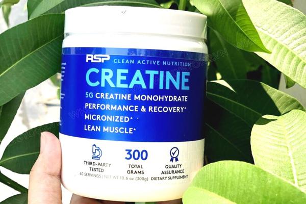 RSP Creatine Monohydrate bổ sung 5g creatine tinh khiết mỗi lần dùng