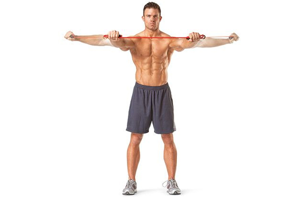 Bài tập lưng xô với dây kháng lực Back Fly 