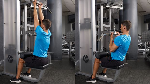 Close grip pull-down