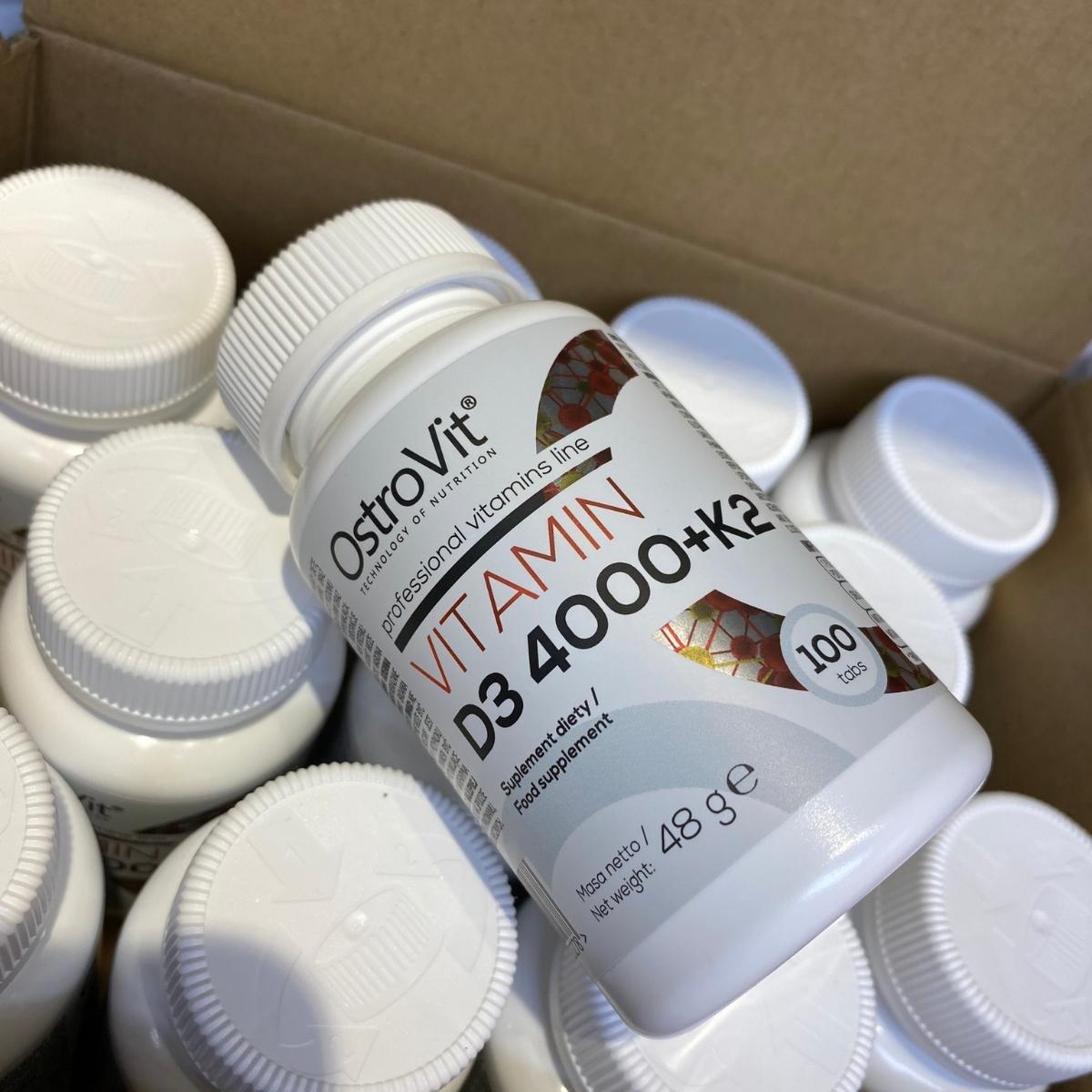 Ostrovit Vitamin D3 4000 + K2 100 viên