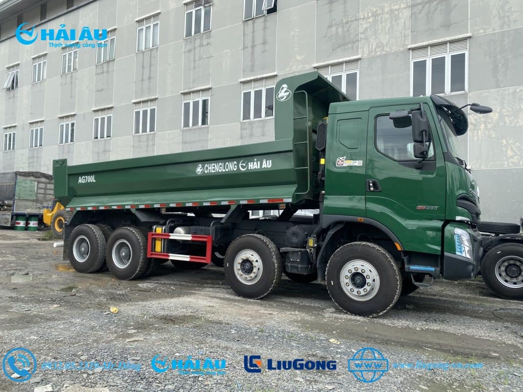 CHENGLONG H7 4 Chân Cầu Láp Thùng U 350HP
