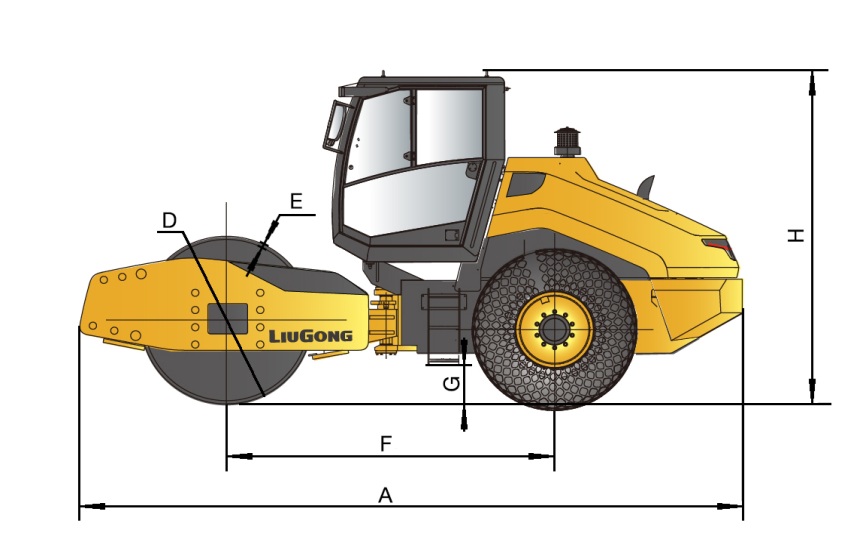 Máy Lu Rung Liugong CLG6614E