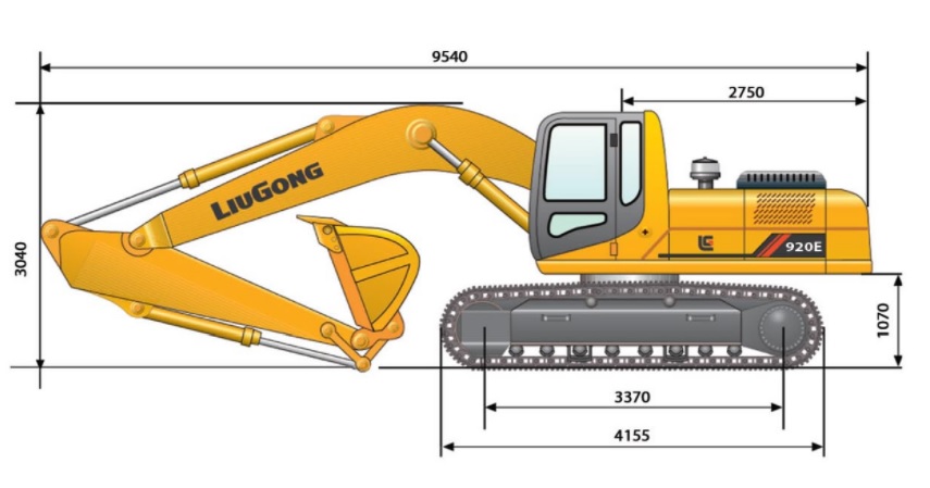Máy Xúc Đào Liugong CLG920E