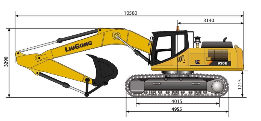 Máy Xúc Đào Liugong CLG933E