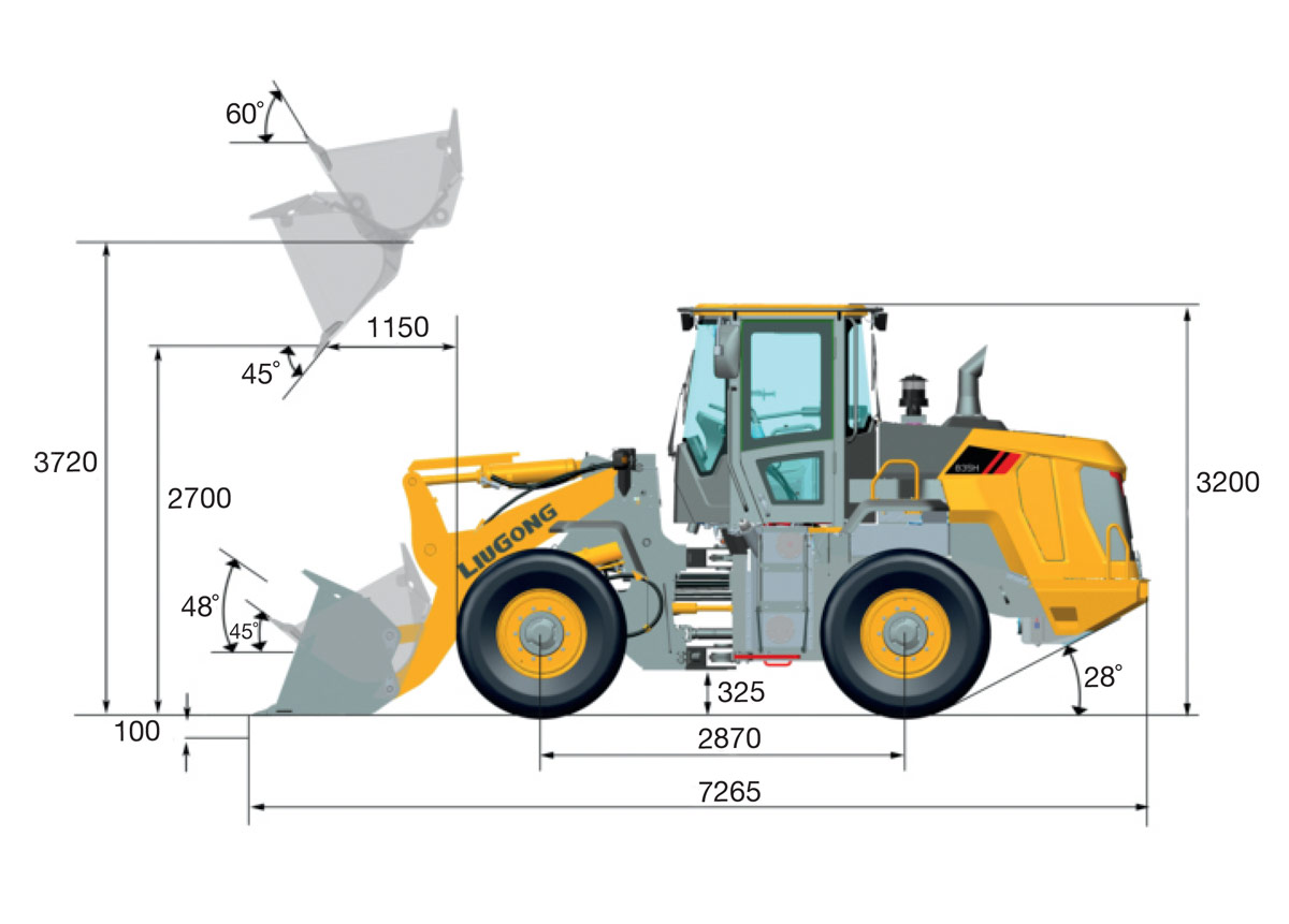 Máy Xúc Lật Liugong CLG835H