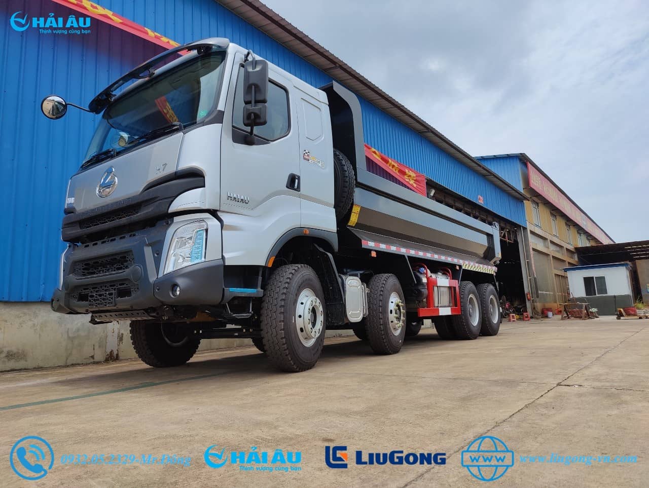 CHENGLONG H7 4 Chân Cầu Láp Thùng U 350HP